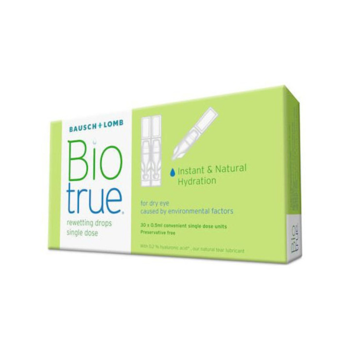 BIOTRUE DROPS SINGLE DOSE FOR DRY EYES 30x0.50ML