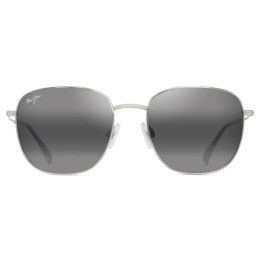 MAUI JIM OLALI ASIAN FIT 657-17A/SHINY SILVER WITH BLACK/NEUTRAL GREY