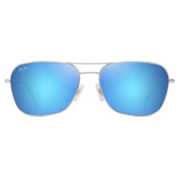 MAUI JIM NAAUAO B675-17B/SHINY SILVER WITH BLUE & GREEN/BLUE HAWAII