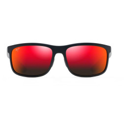 MAUI JIM HUELO RM449-02/MATTE BLACK/HAWAII LAVA