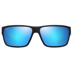 MAUI JIM UILA B661-02/MATTE BLACK/BLUE HAWAII/62