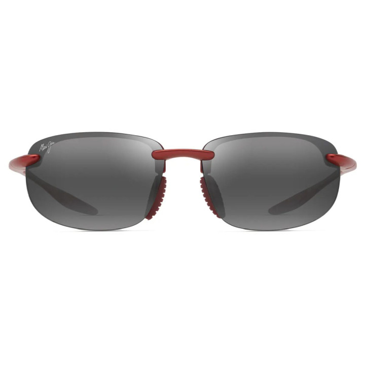 MAUI JIM HOOKIPA ULTRA AF 677-04/METAL MATTE RED/NEUTRAL GREY/60