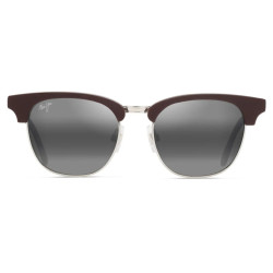 MAUI JIM HOLOMUA 695-01/SHINY SOLID BROWN/NEUTRAL GREY/52